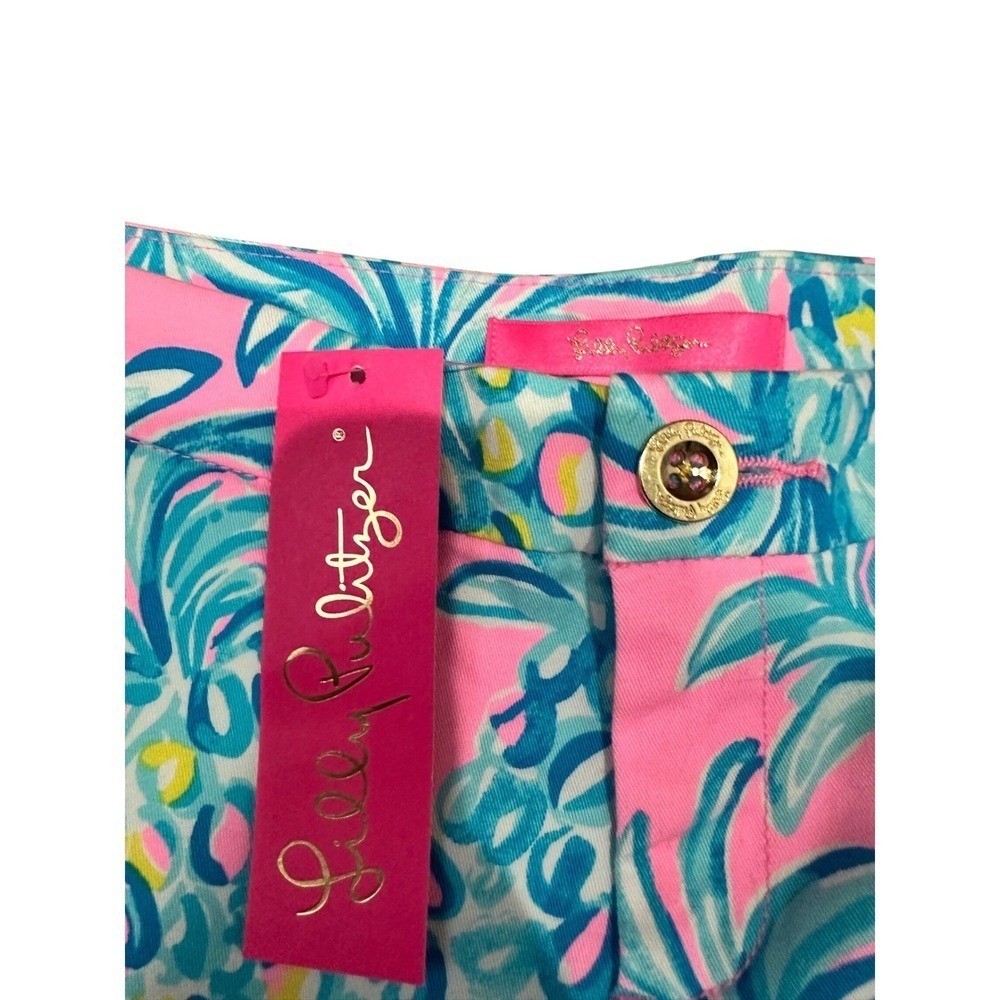 Lilly Pulitzer Buttercup Scallop Hem Shorts Pineapple Print  10 NEW 5” inseam - Picture 8 of 8